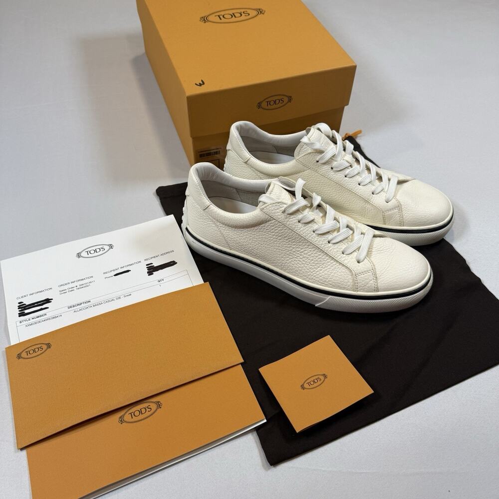Tod’s ALLACCIATA BASSA CASUAL Sneaker 8UK/9.5US Used W/ Box & Receipt MSRP $745